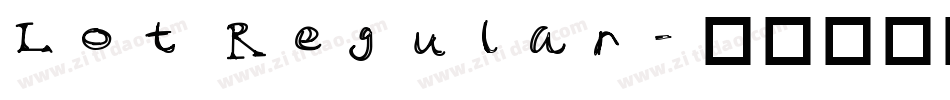 Lot Regular字体转换